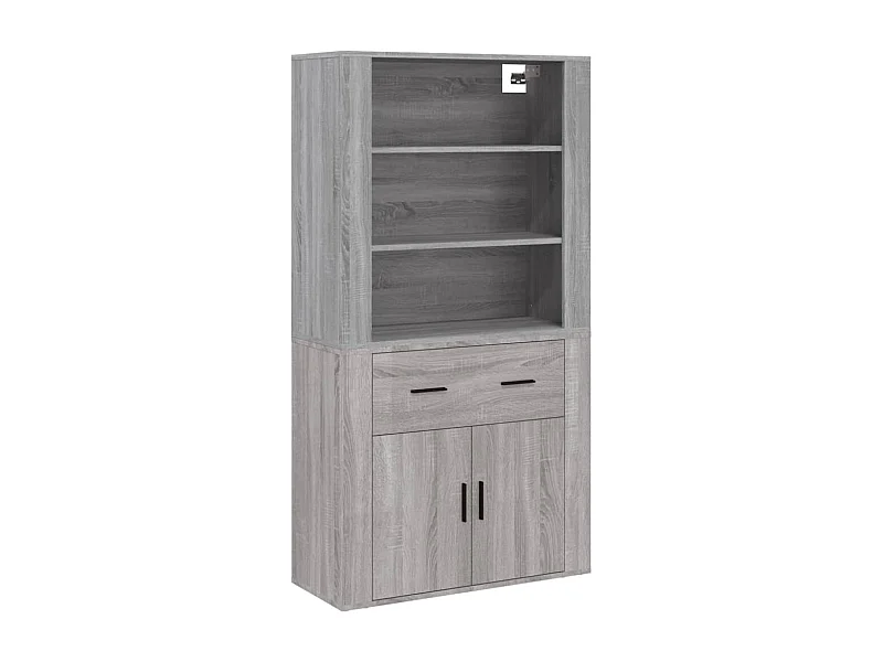 Buffet | Bahut | Meuble de rangement haut Sonoma gris Bois d'ingénierie