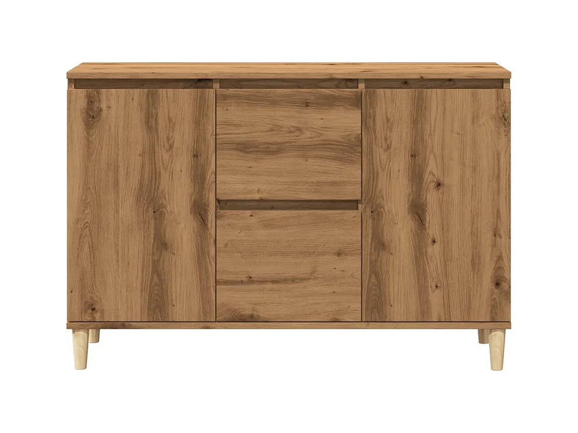 Credenza | Buffet | Armadio Rovere Artigianale 102x35x70 cm in Legno Multistrato
