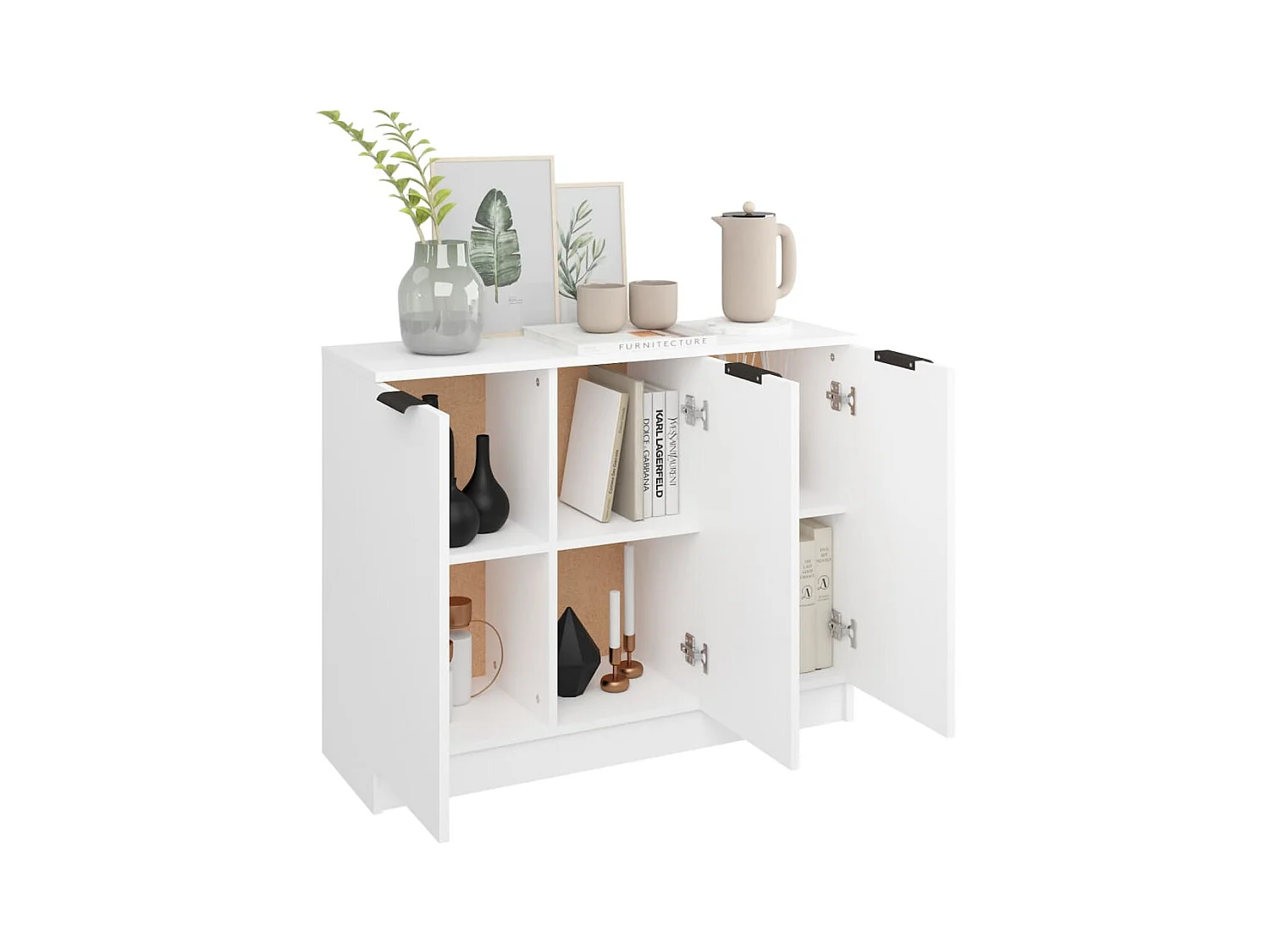 Buffet | Bahut | Meuble de rangement Blanc 90,5x30x70 cm Bois d'ingénierie