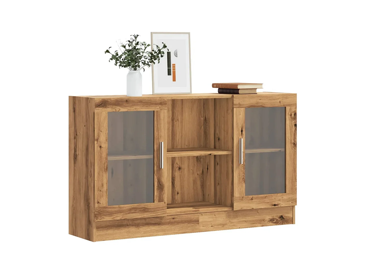 Credenza | Buffet | Armadio Rovere Artigianale 120x30,5x70 cm in Truciolato