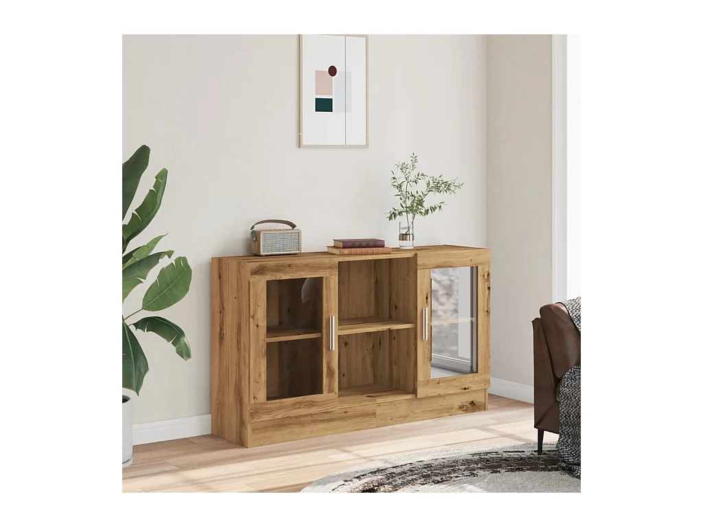 Credenza | Buffet | Armadio Rovere Artigianale 120x30,5x70 cm in Truciolato