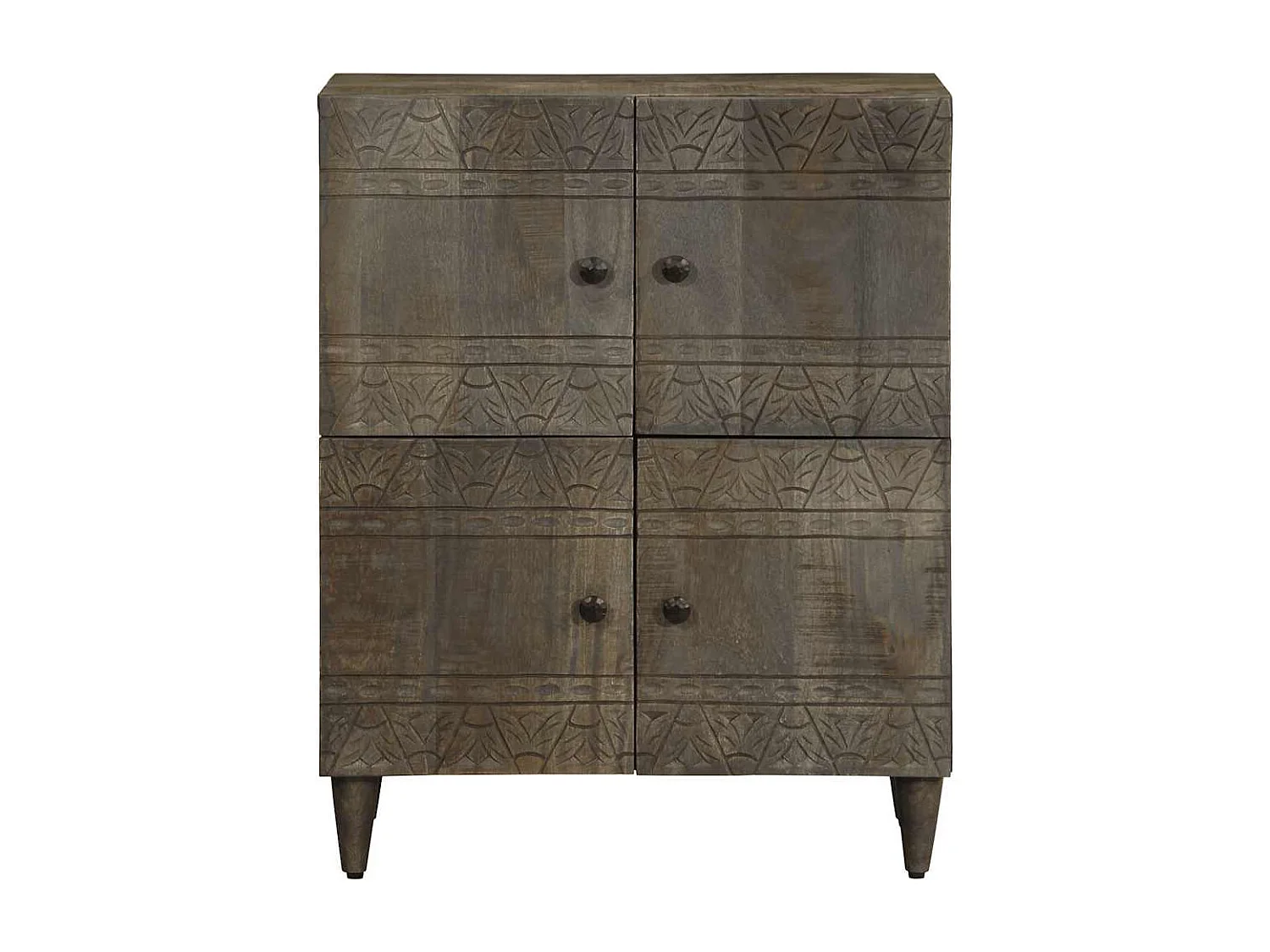 Credenza | Buffet | Armadio 60x33x75 cm in Legno Massello di Mango