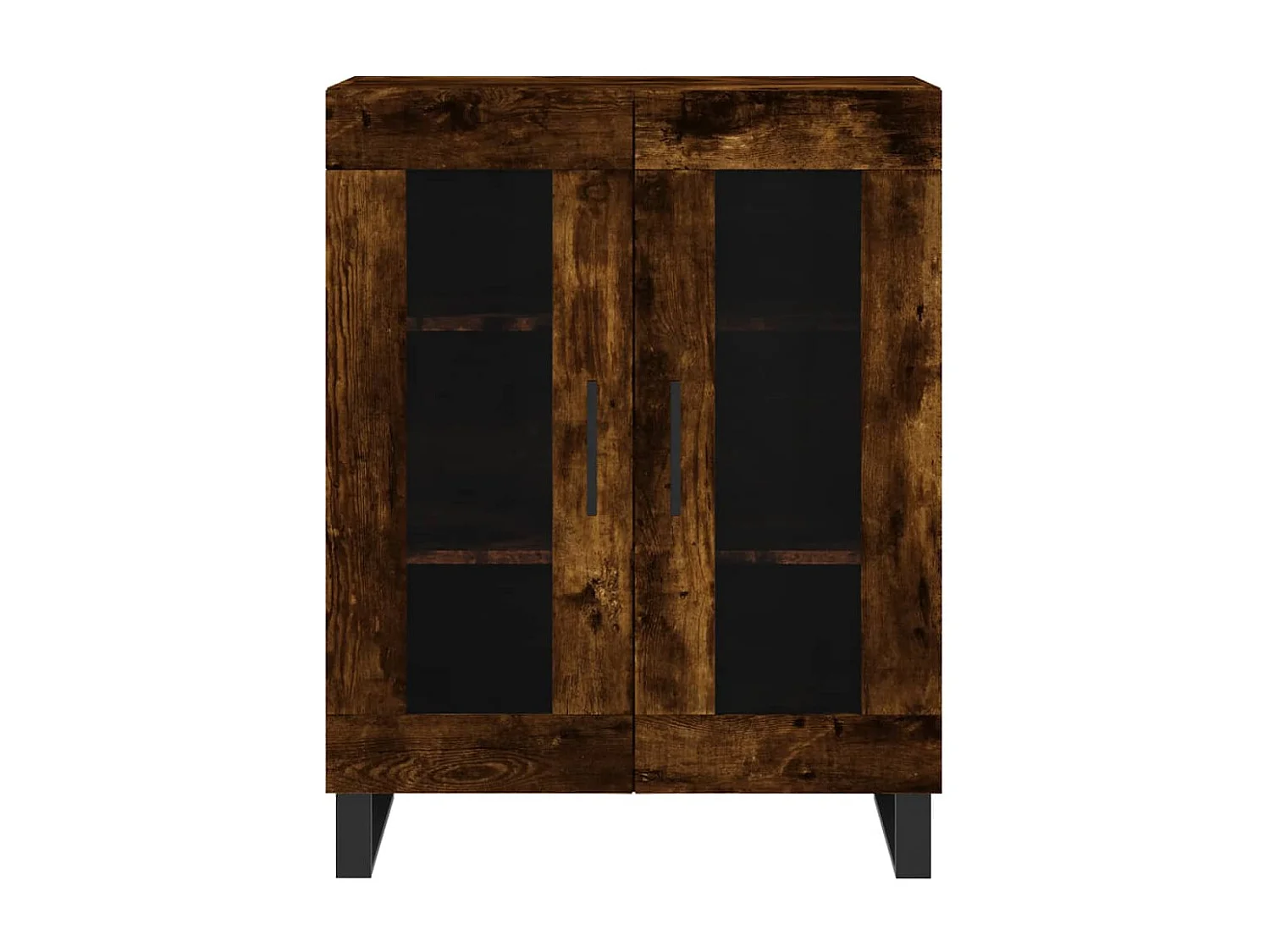 Buffet | Bahut | Meuble de rangement chêne fumé 69,5x34x90 cm bois d'ingénierie