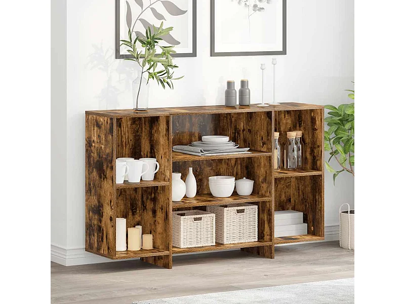 Credenza | Buffet | Armadio Rovere Fumo 120x30x75 cm in Truciolato