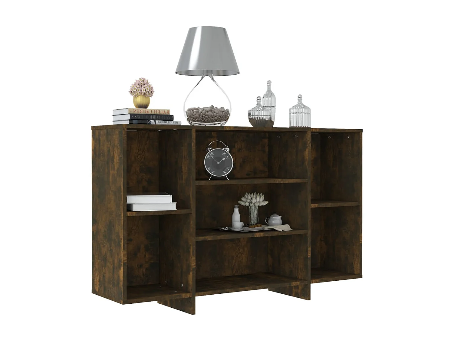 Credenza | Buffet | Armadio Rovere Fumo 120x30x75 cm in Truciolato