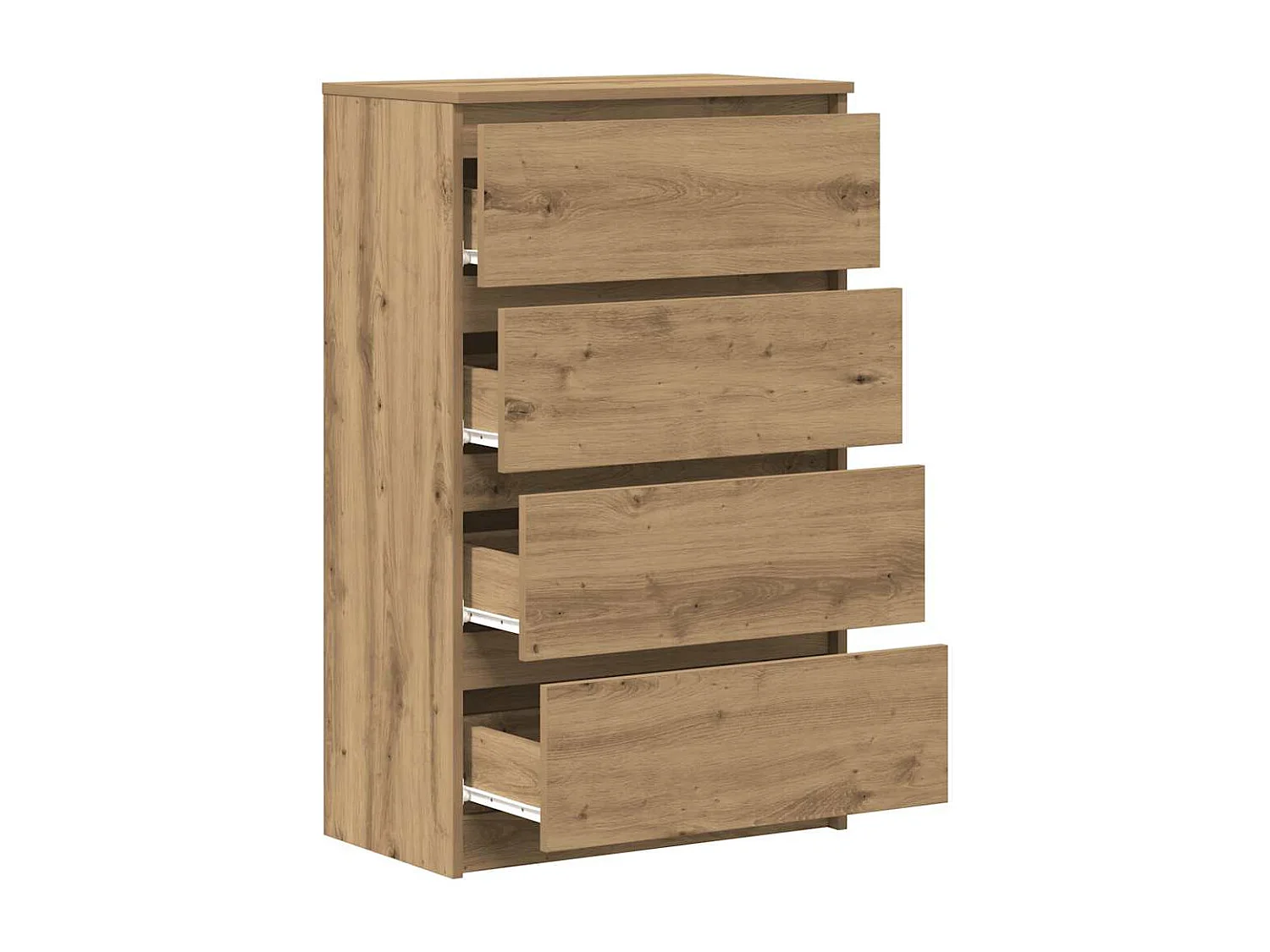 Buffet | Commode à tiroir | Meuble de rangement chêne artisanal 60x35x98,5 cm bois d'ingénierie