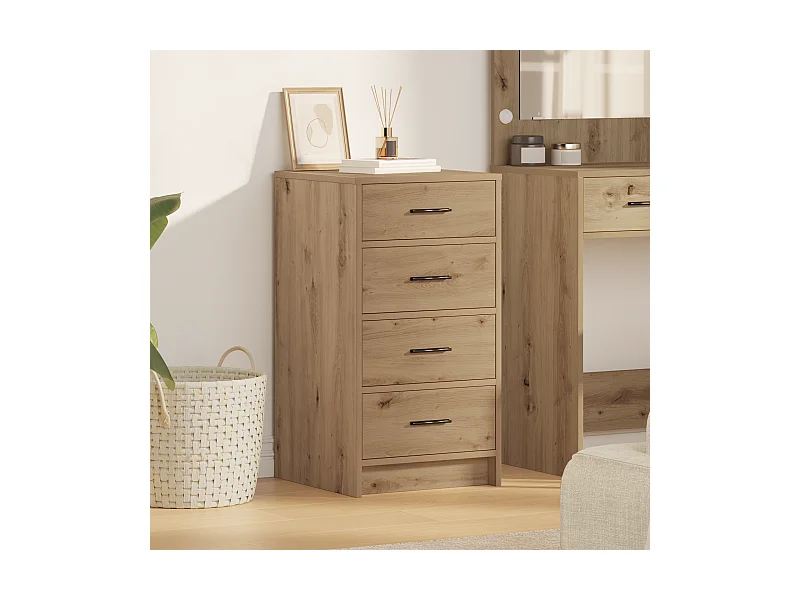 Credenza | Buffet | Armadio in rovere artigianale 40x41x75 cm Legno ingegnerizzato