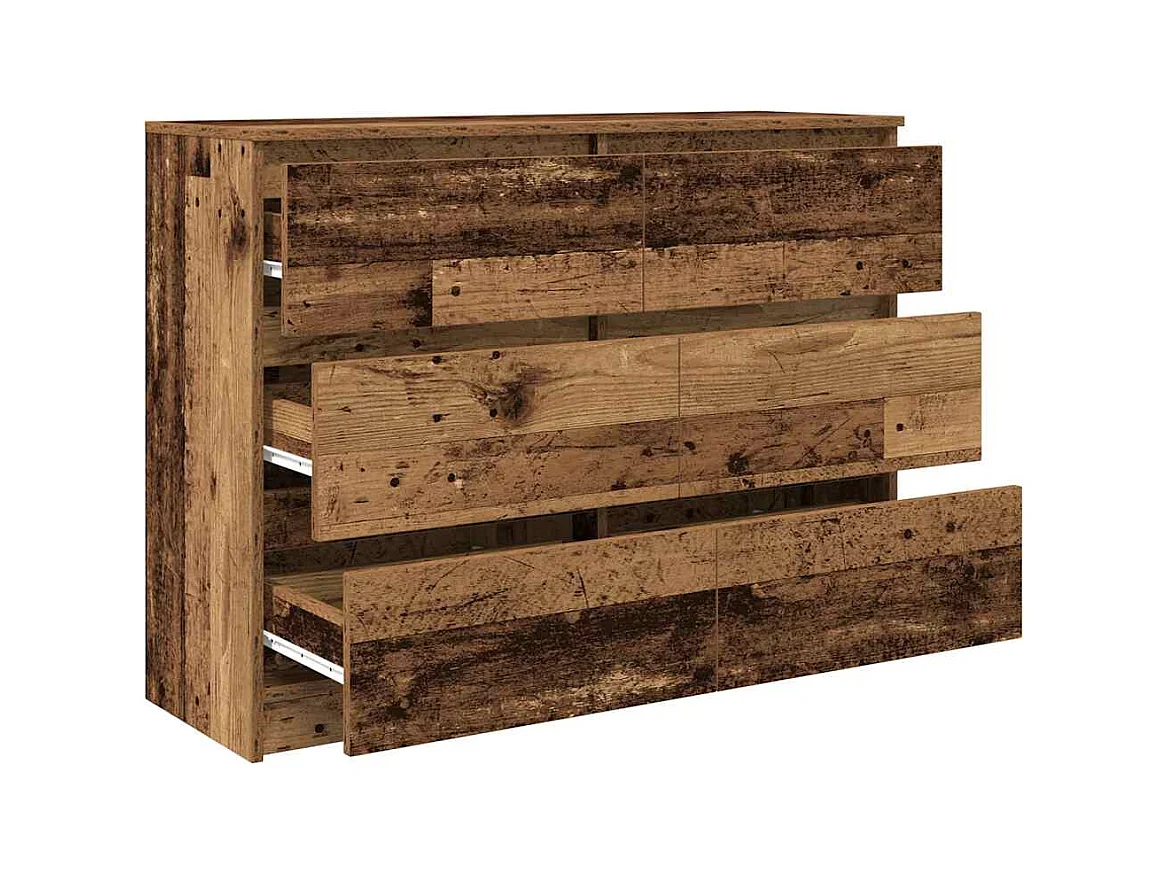 Buffet | Bahut | Meuble de rangement vieux bois 100x35x76 cm bois d'ingénierie