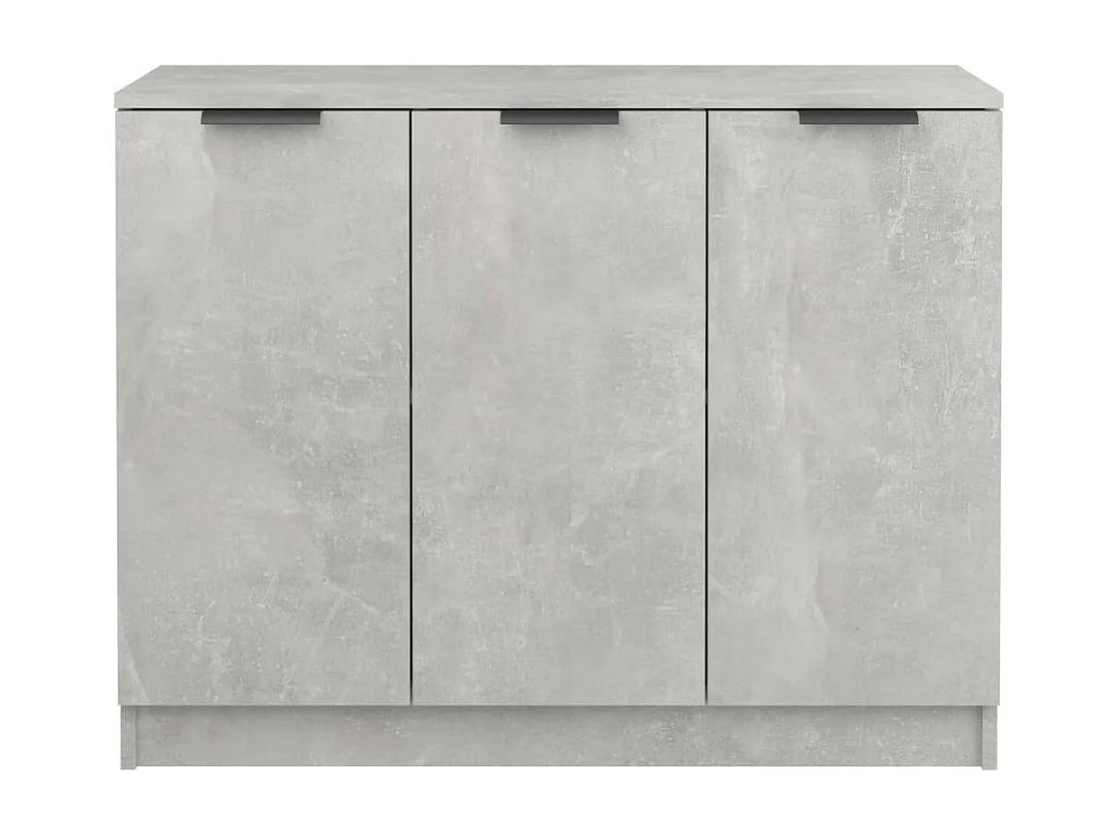 Buffet | Bahut | Meuble de rangement Gris béton 90,5x30x70 cm Bois d'ingénierie