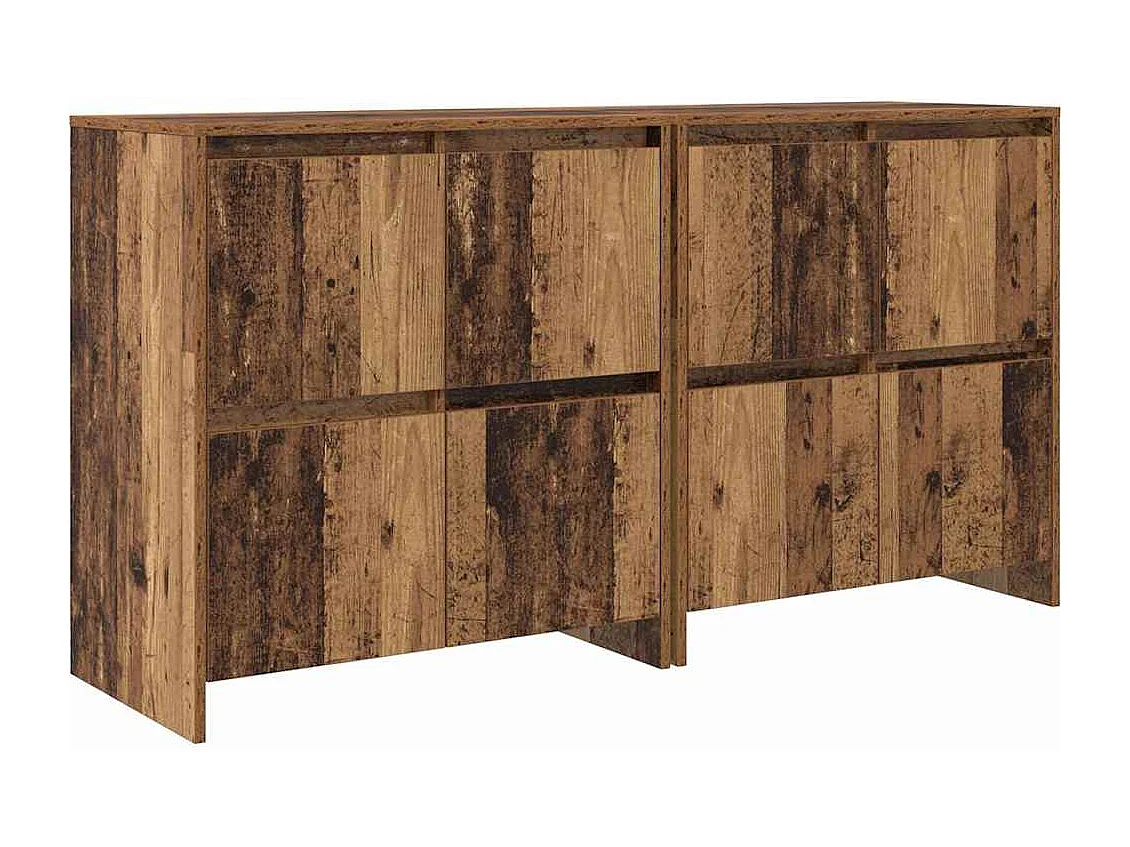 Credenza | Buffet | Armadio 2 pcs Legno vecchio 70 x 41 x 75 cm Legno multistrato