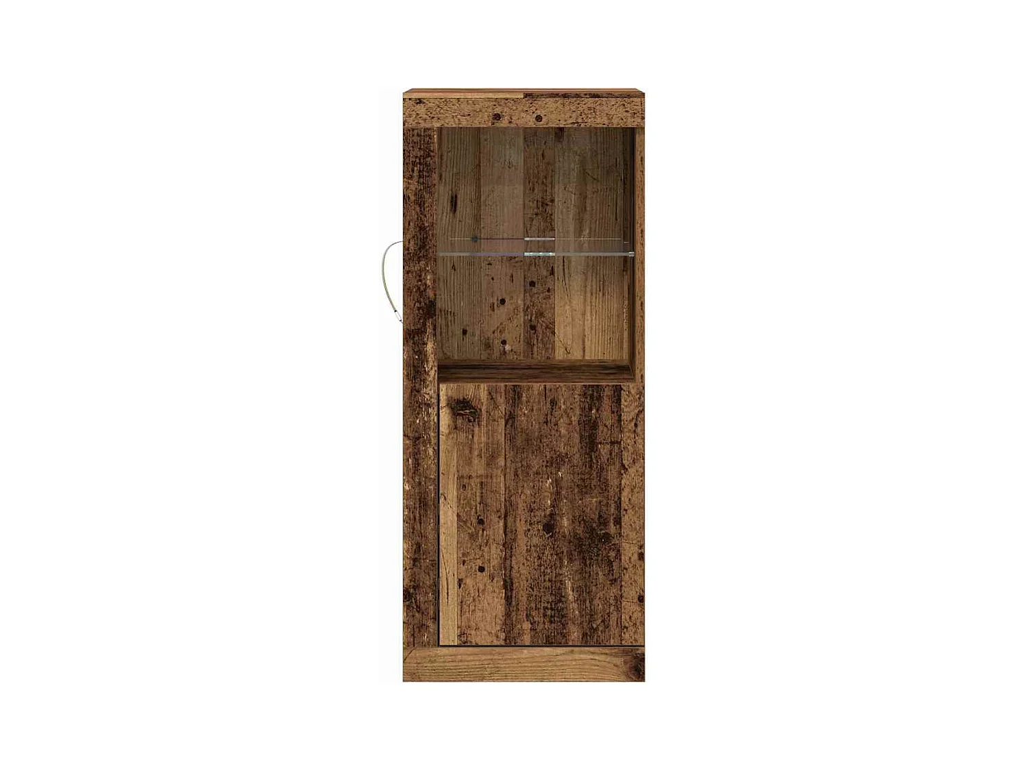 Buffet | Bahut | Meuble de rangement avec lumières LED en vieux bois 41x37x100 cm