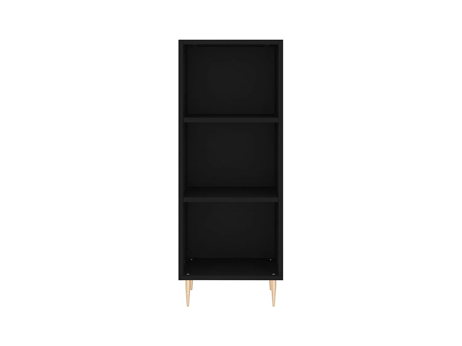 Buffet | Bahut | Meuble de rangement noir 34,5x32,5x90 cm bois d'ingénierie