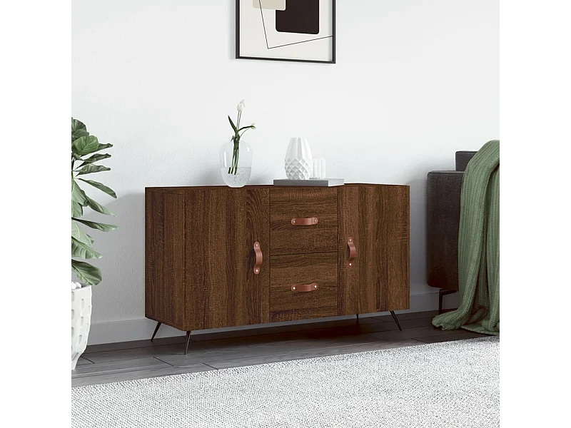 Buffet | Bahut | Meuble de rangement chêne marron 100x36x60 cm bois d'ingénierie