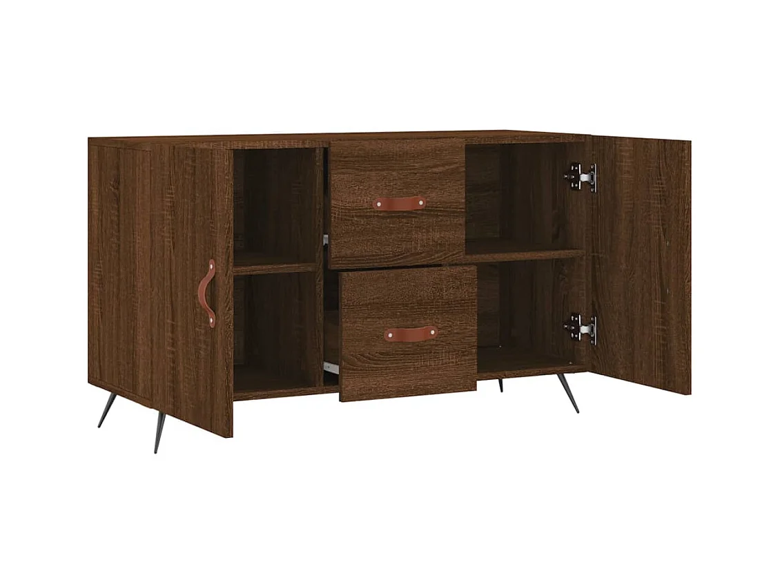 Buffet | Bahut | Meuble de rangement chêne marron 100x36x60 cm bois d'ingénierie