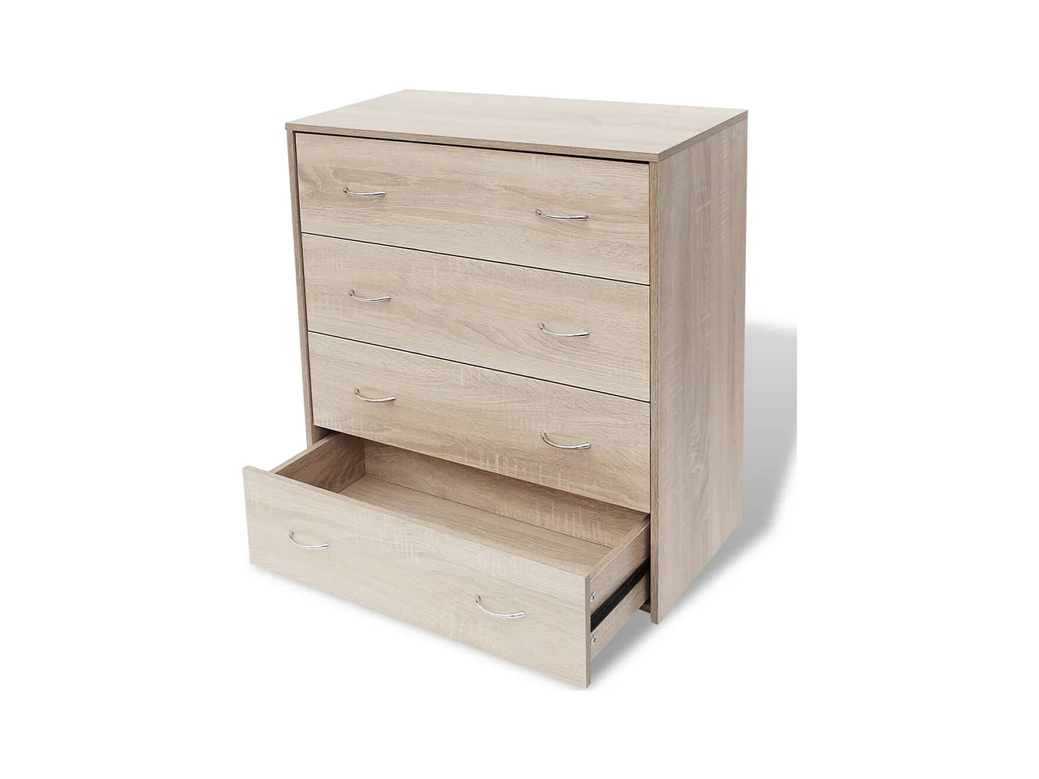 Credenza | Buffet | Armadio con 4 Cassetti 60x30,5x71 cm Colore Rovere