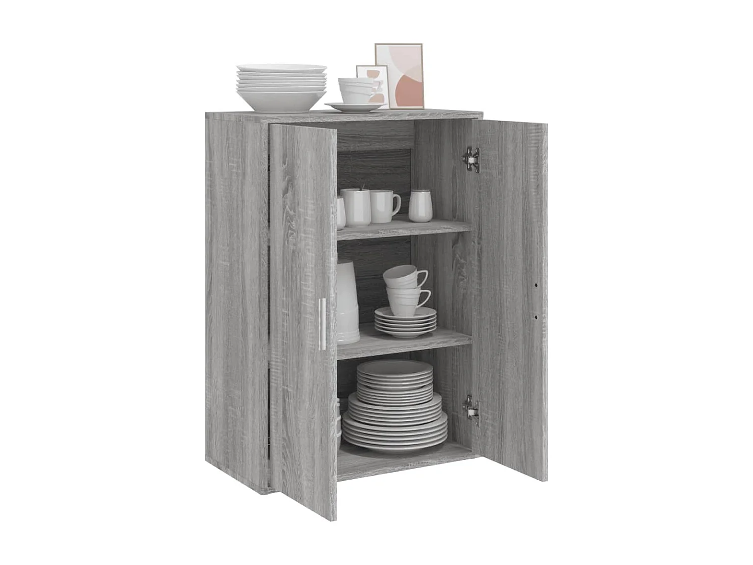 Credenza | Buffet | Armadio Grigio Sonoma 60x31x84 cm in Legno Multistrato