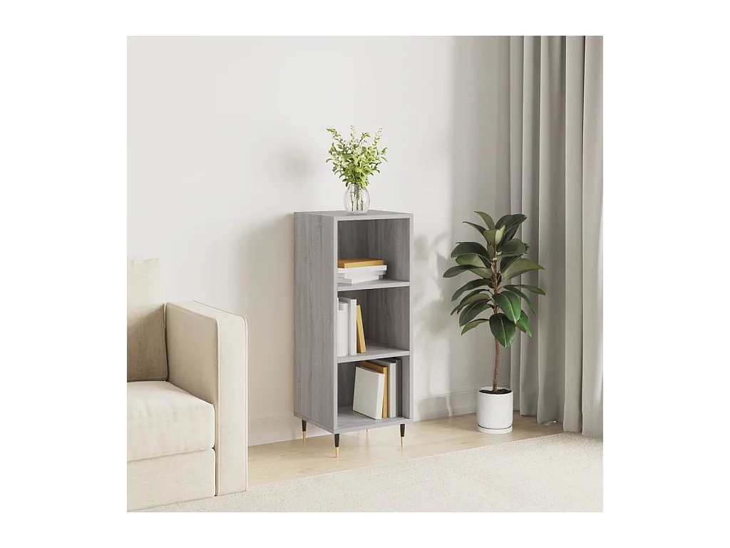 Buffet | Bahut | Meuble de rangement sonoma gris 34,5x32,5x90 cm bois d'ingénierie