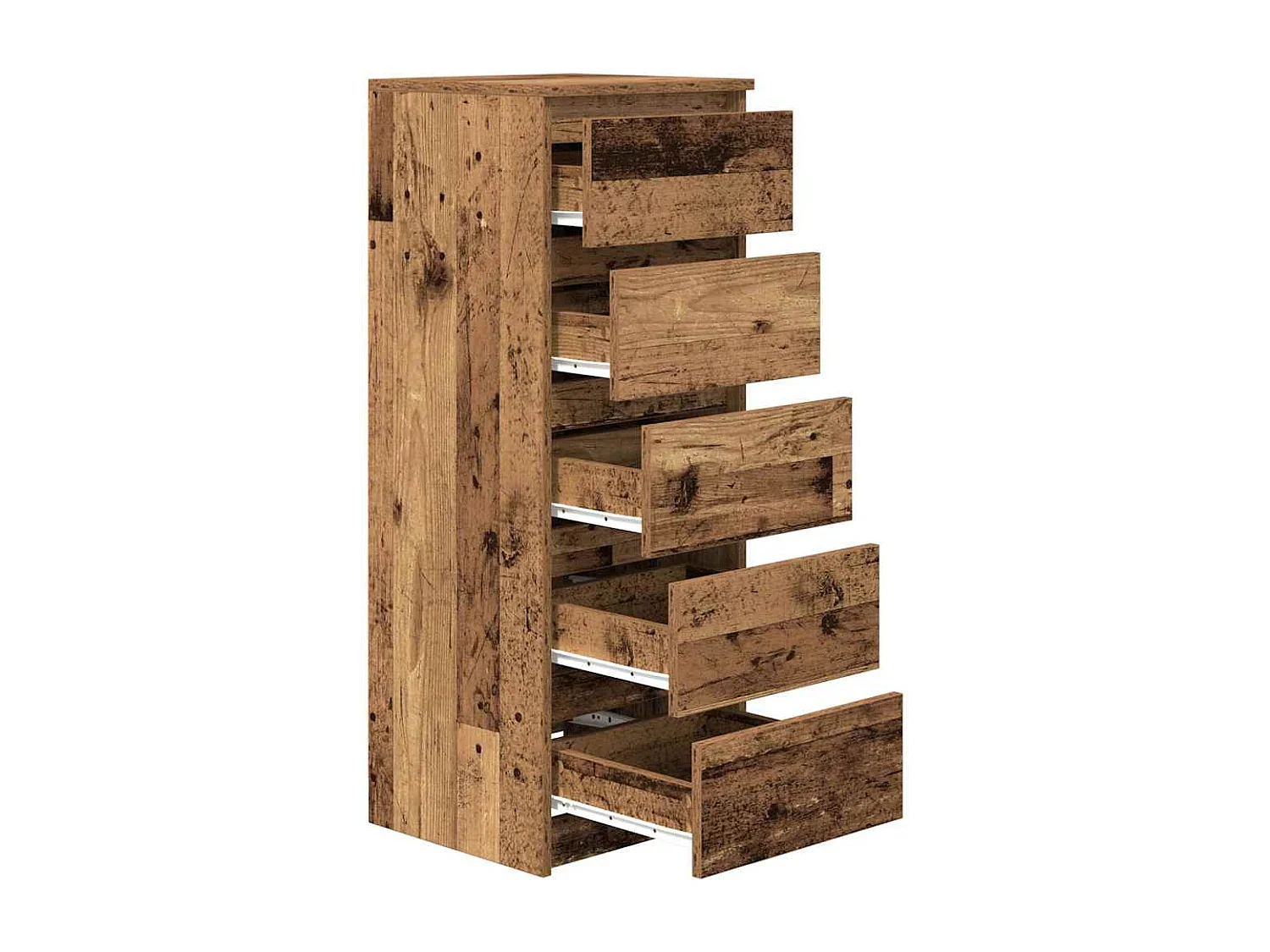 Buffet | Commode à tiroir | Meuble de rangement avec tiroirs vieux bois 37,5x35x99 cm bois d'ingénierie