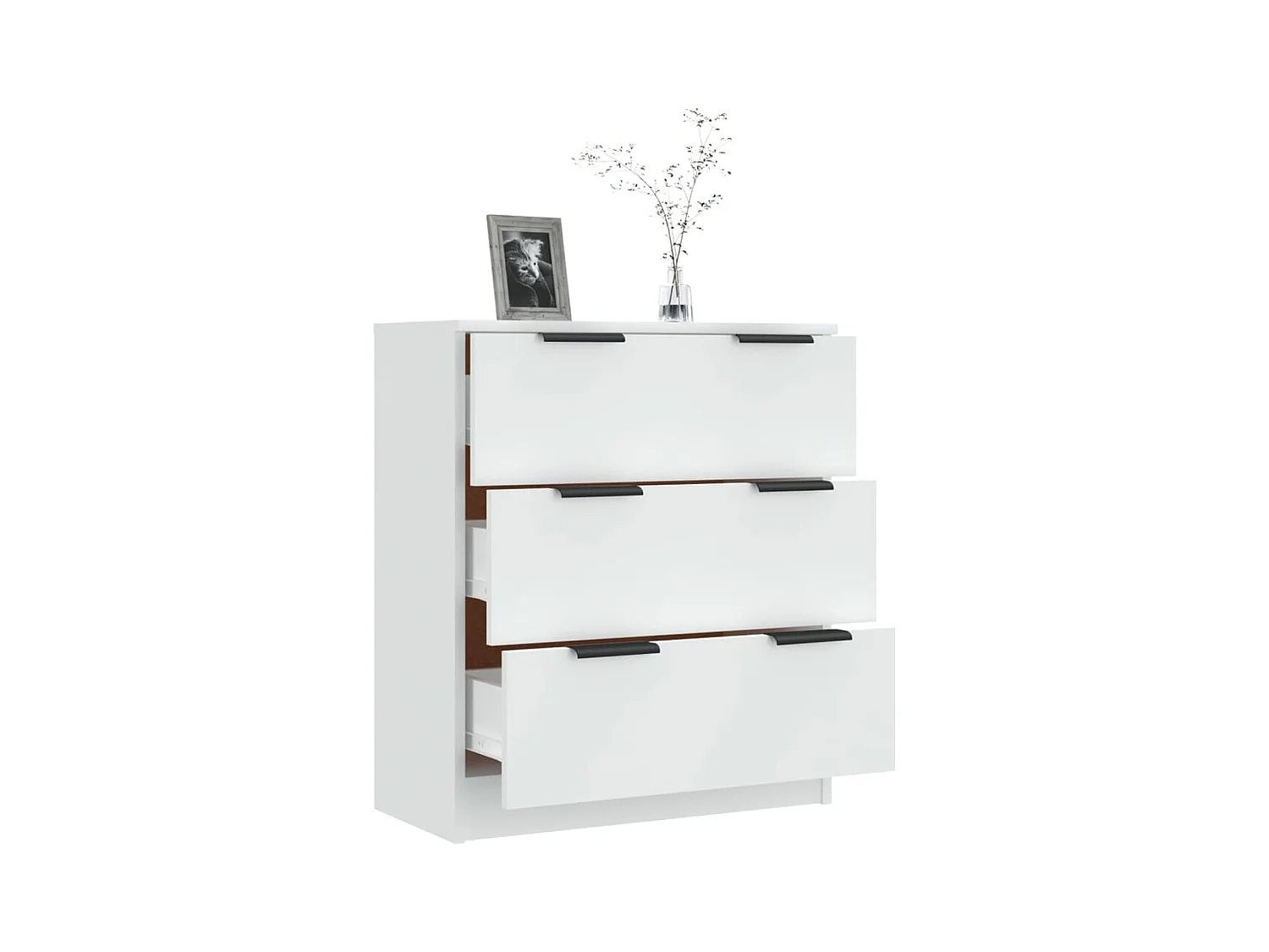 Buffet | Bahut | Meuble de rangement Blanc 60x30x70 cm Bois d'ingénierie