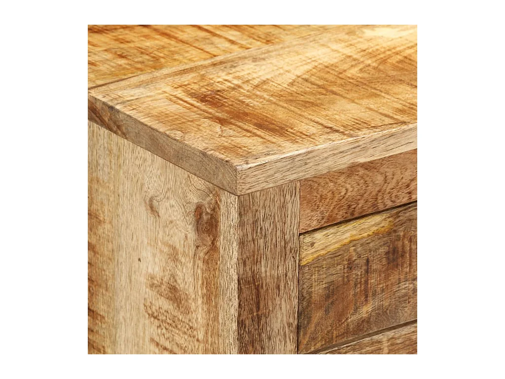 Buffet | Bahut | Meuble de rangement 80x30x65 cm bois de manguier brut massif