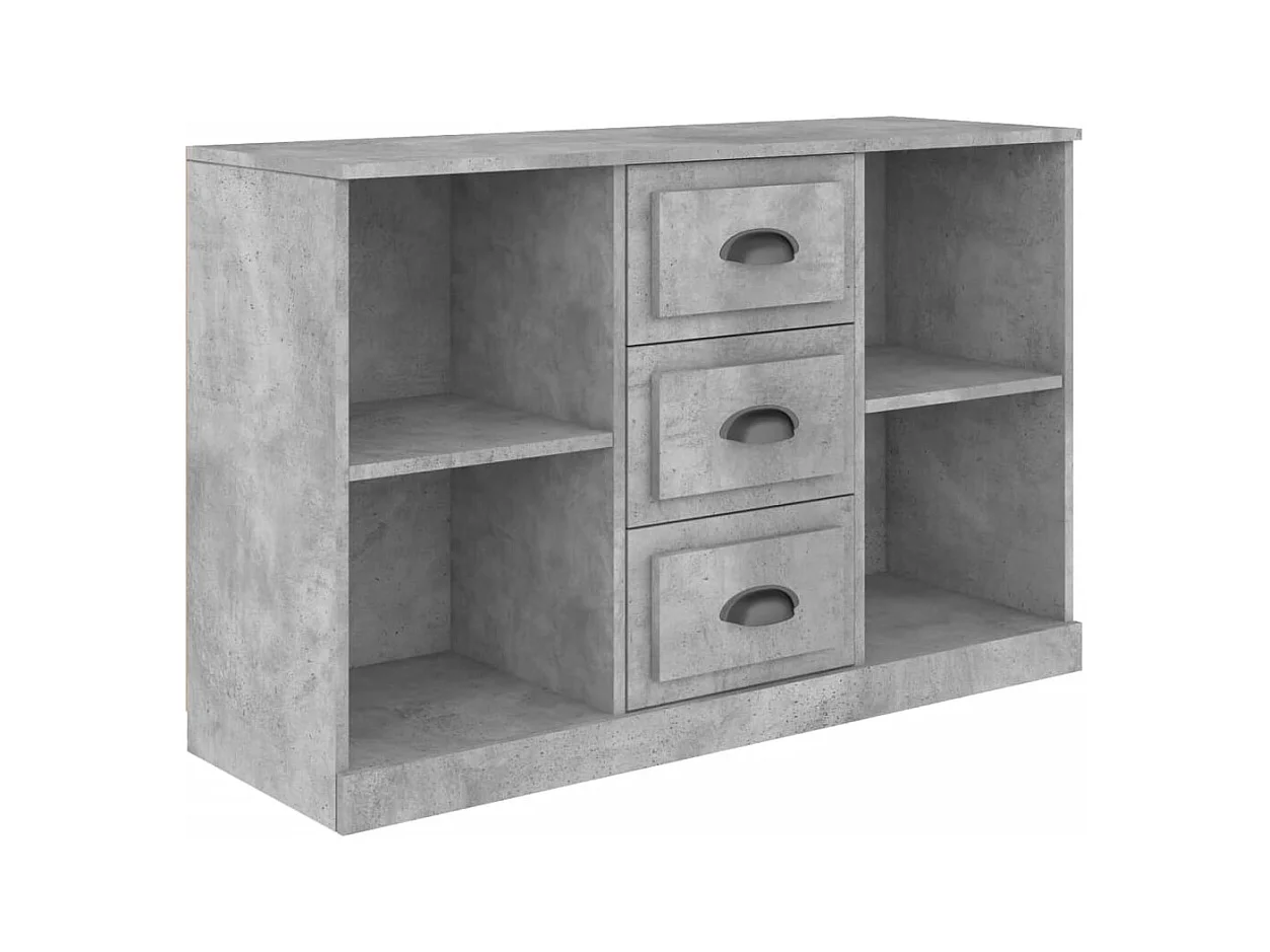 Credenza | Buffet | Armadio Grigio Cemento 104,5x35,5x67,5 cm in Legno Multistrato