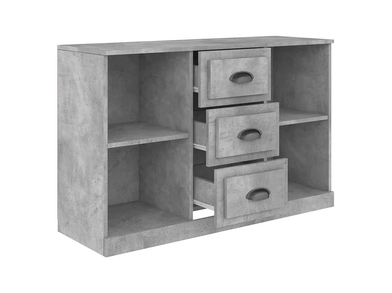 Credenza | Buffet | Armadio Grigio Cemento 104,5x35,5x67,5 cm in Legno Multistrato