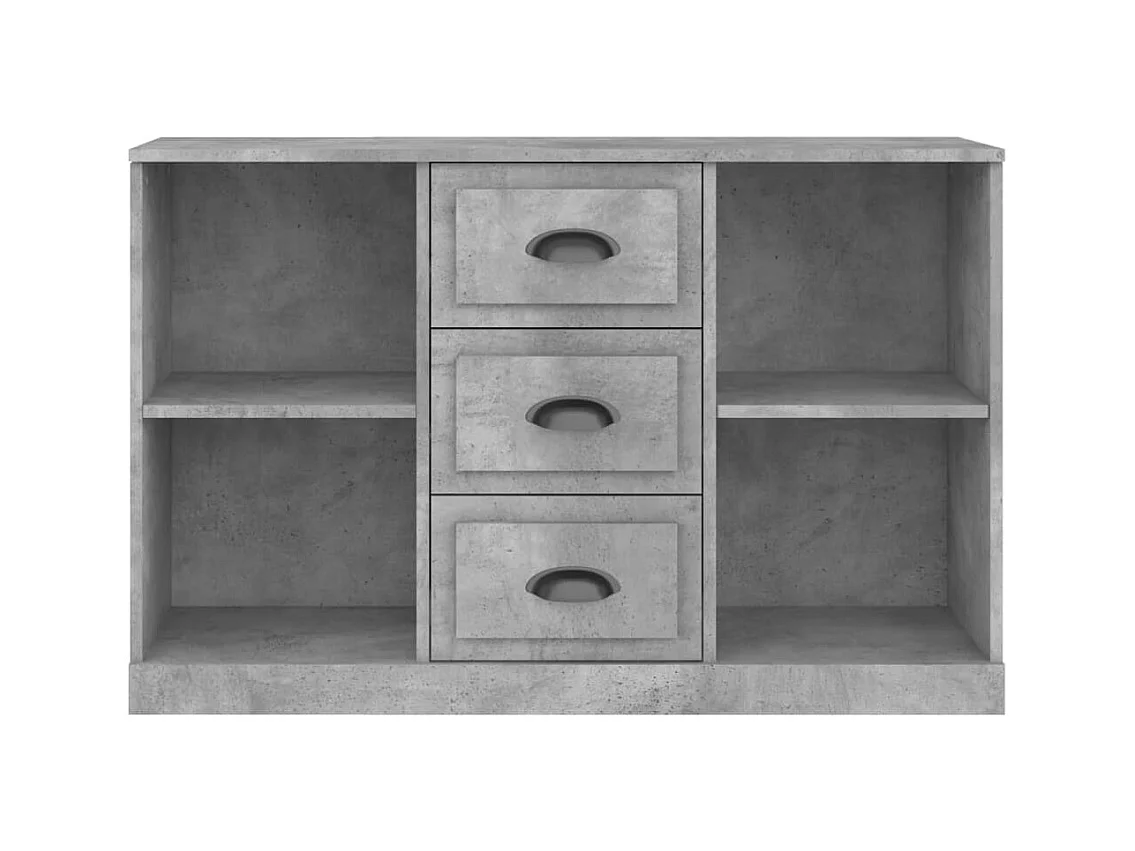 Credenza | Buffet | Armadio Grigio Cemento 104,5x35,5x67,5 cm in Legno Multistrato