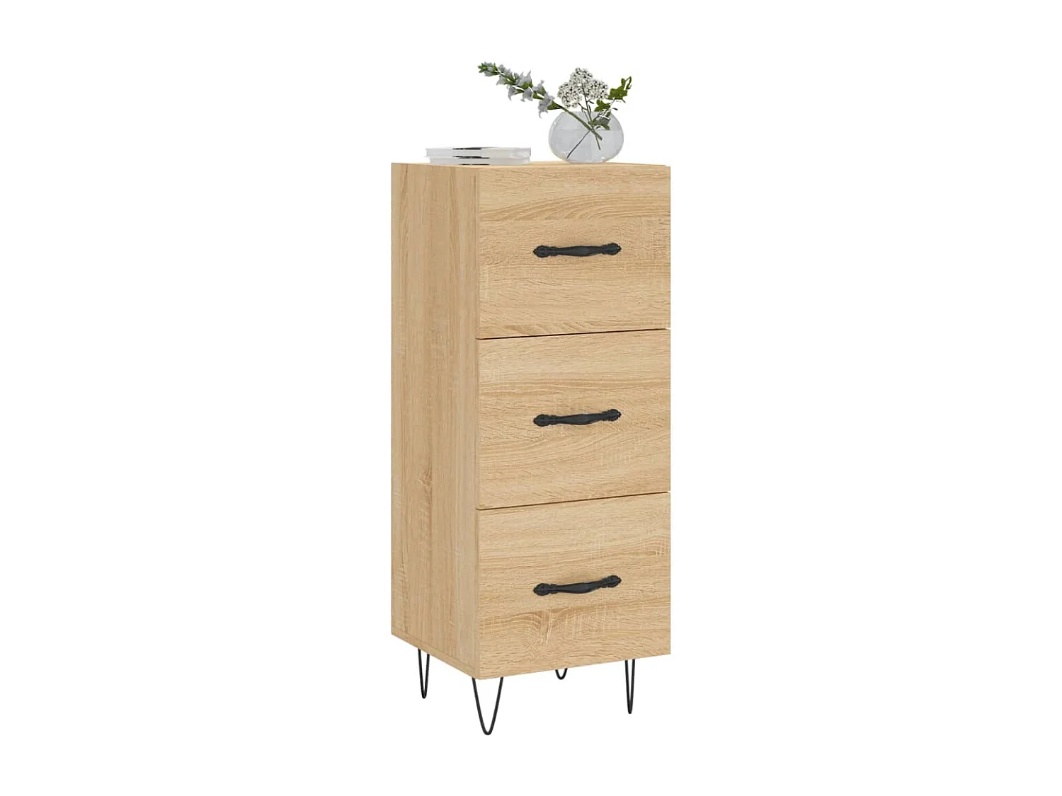 Buffet | Bahut | Meuble de rangement Chêne sonoma 34,5x34x90 cm Bois d'ingénierie