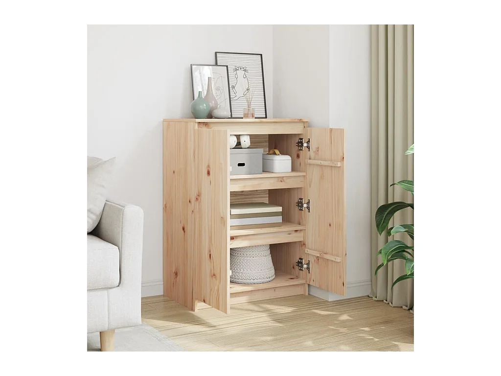 Buffet | Bahut | Meuble de rangement 60x36x84 cm bois de pin massif