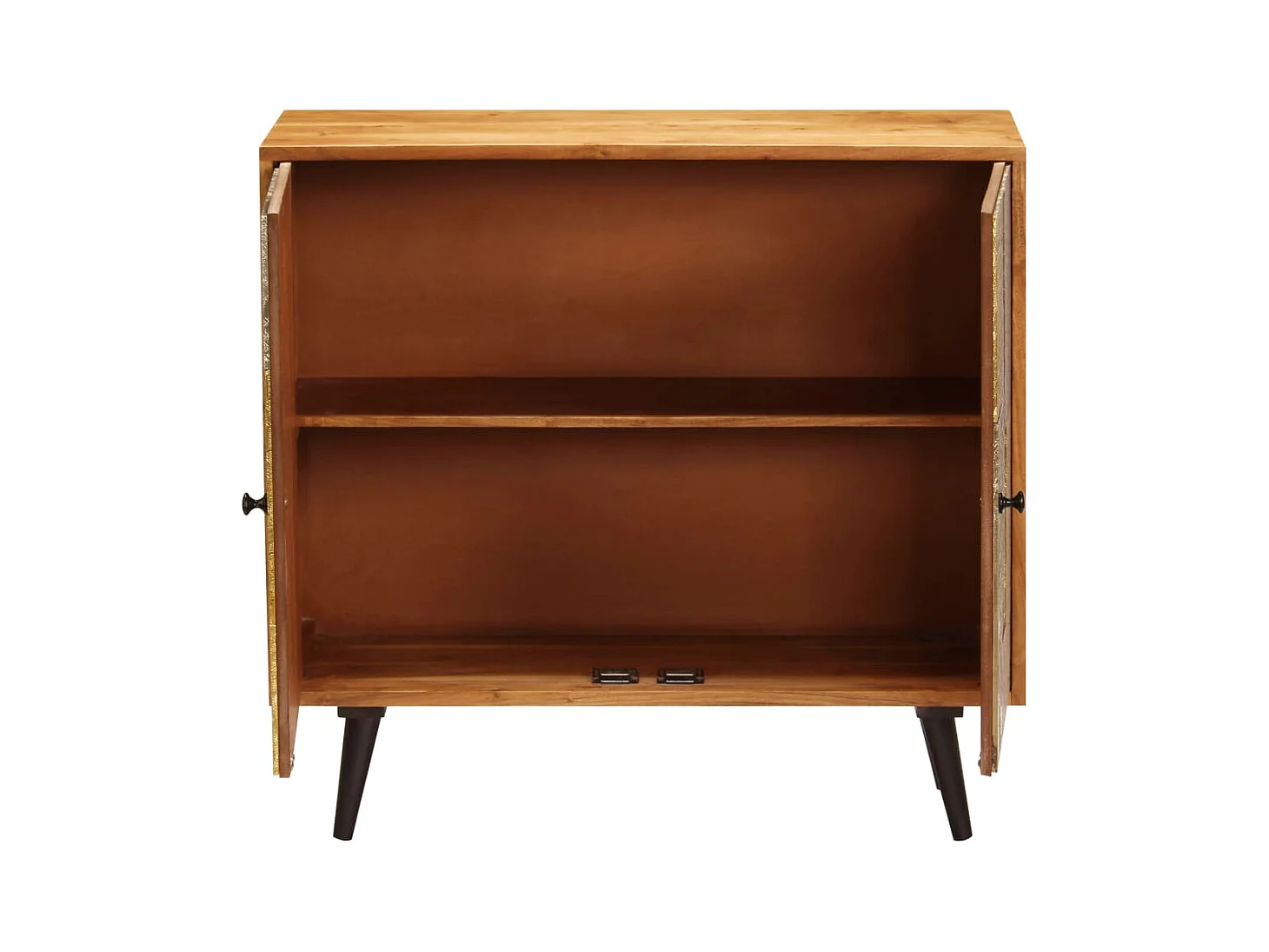 Credenza | Buffet | Armadio 80x30x75 cm in Legno Massello di Acacia