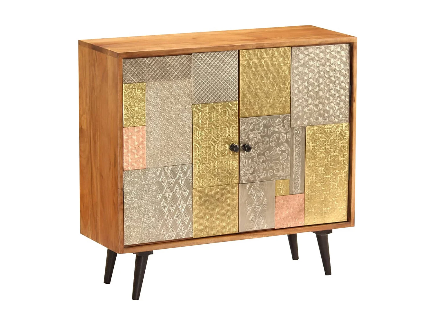 Credenza | Buffet | Armadio 80x30x75 cm in Legno Massello di Acacia