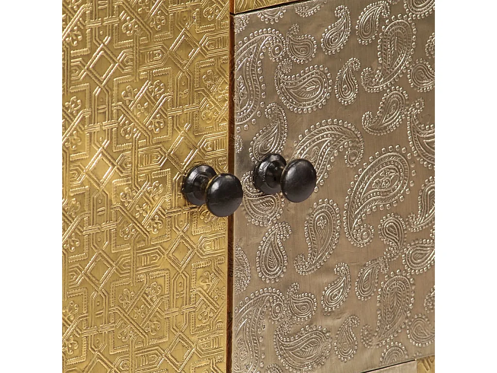 Credenza | Buffet | Armadio 80x30x75 cm in Legno Massello di Acacia