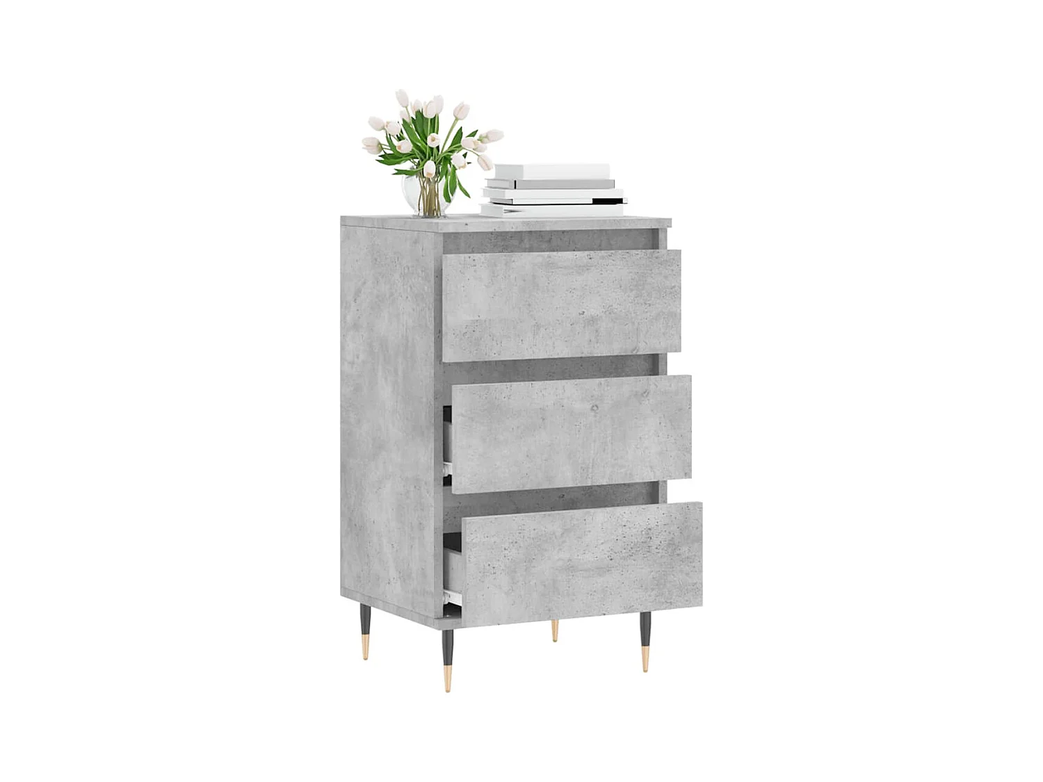 Credenza | Buffet | Armadio Grigio Cemento 40x35x70 cm in Legno Multistrato