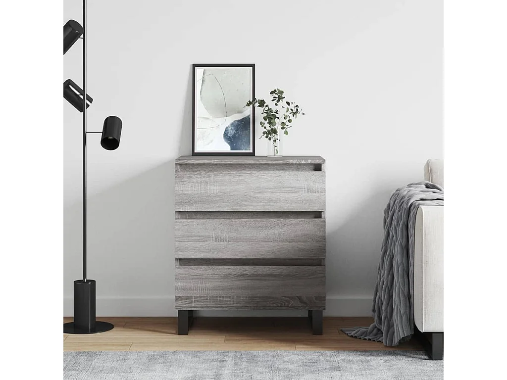 Buffet | Bahut | Meuble de rangement Sonoma gris 60x35x70 cm Bois d'ingénierie