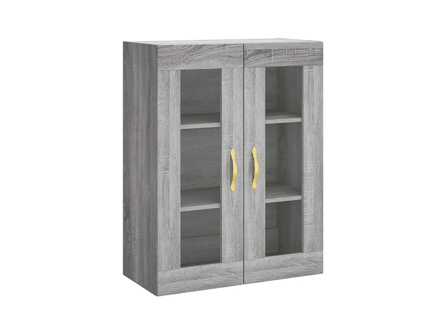 Buffet | Bahut | Meuble de rangement haut Sonoma gris 69,5x34x180 cm Bois d'ingénierie