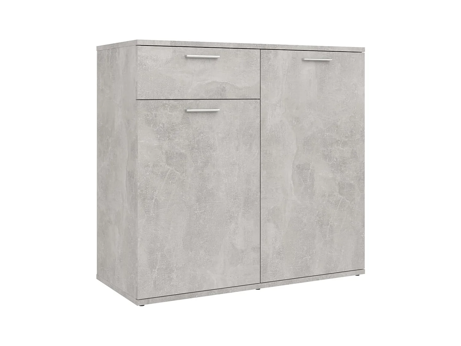 Buffet | Commode à tiroir | Meuble de rangement gris béton 80x36x75 cm bois d'ingénierie