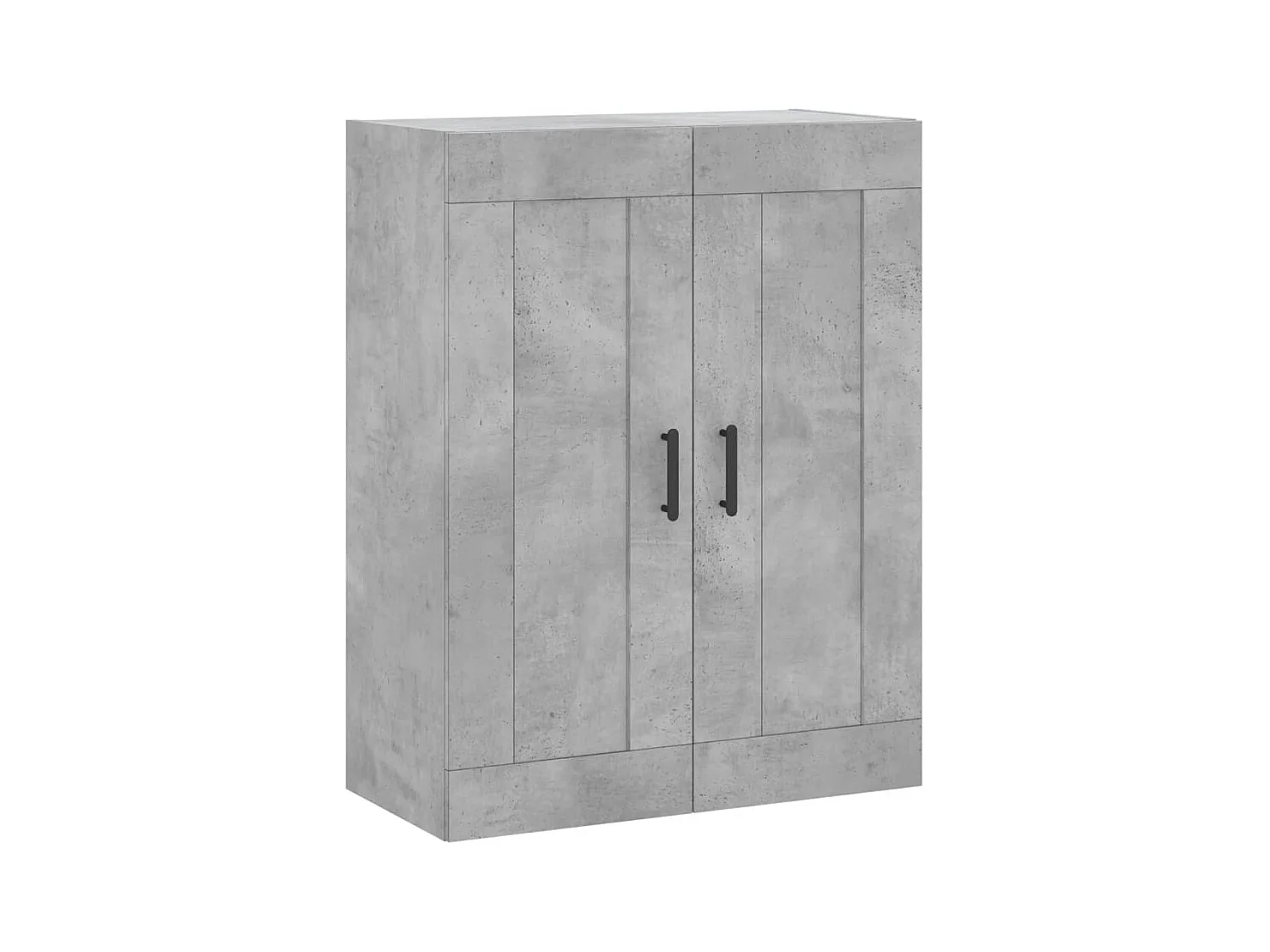 Buffet | Bahut | Meuble de rangement haut Gris béton 69,5x34x180 cm Bois d'ingénierie