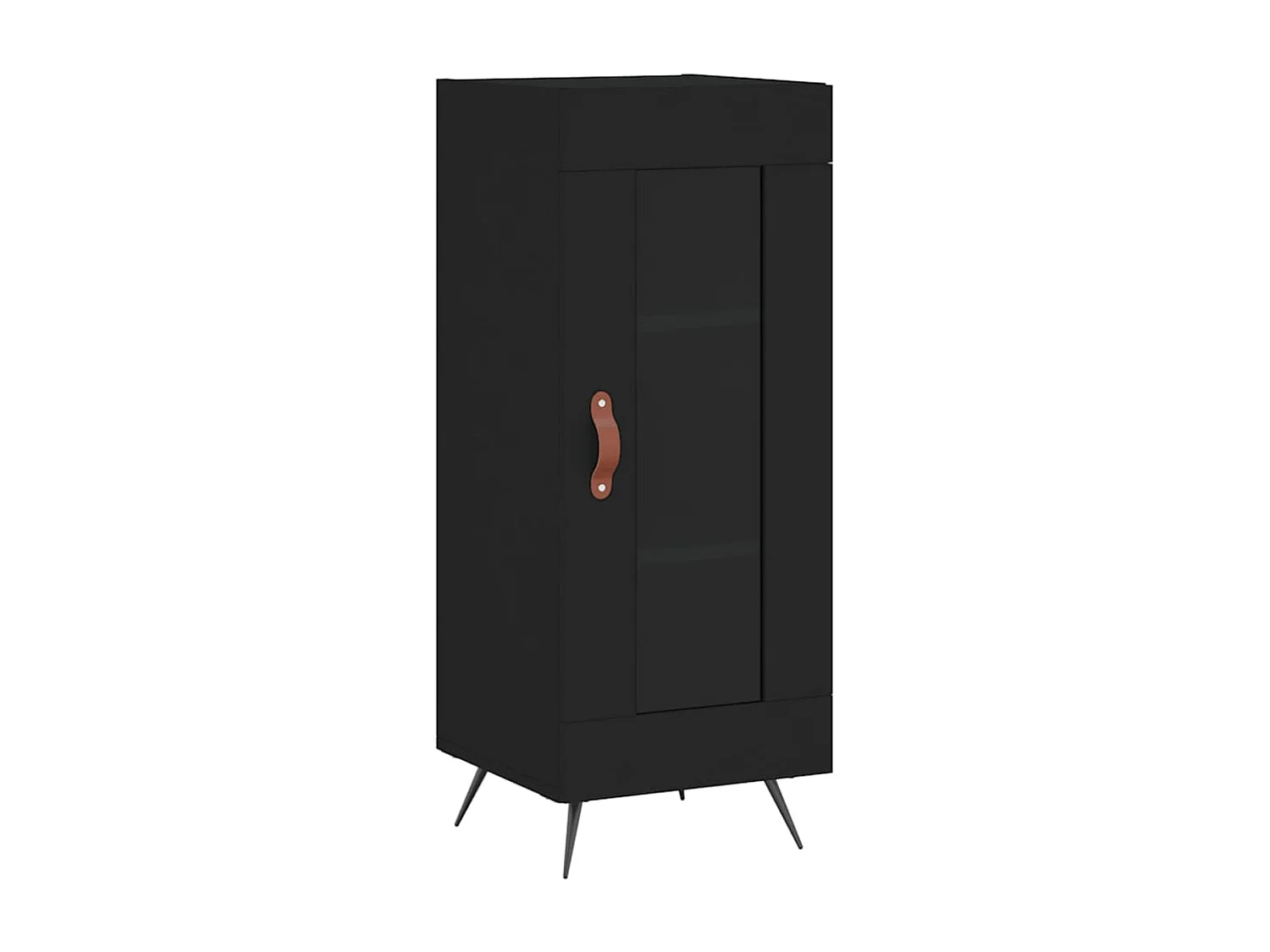 Buffet | Bahut | Meuble de rangement Noir 34,5x34x90 cm Bois d'ingénierie