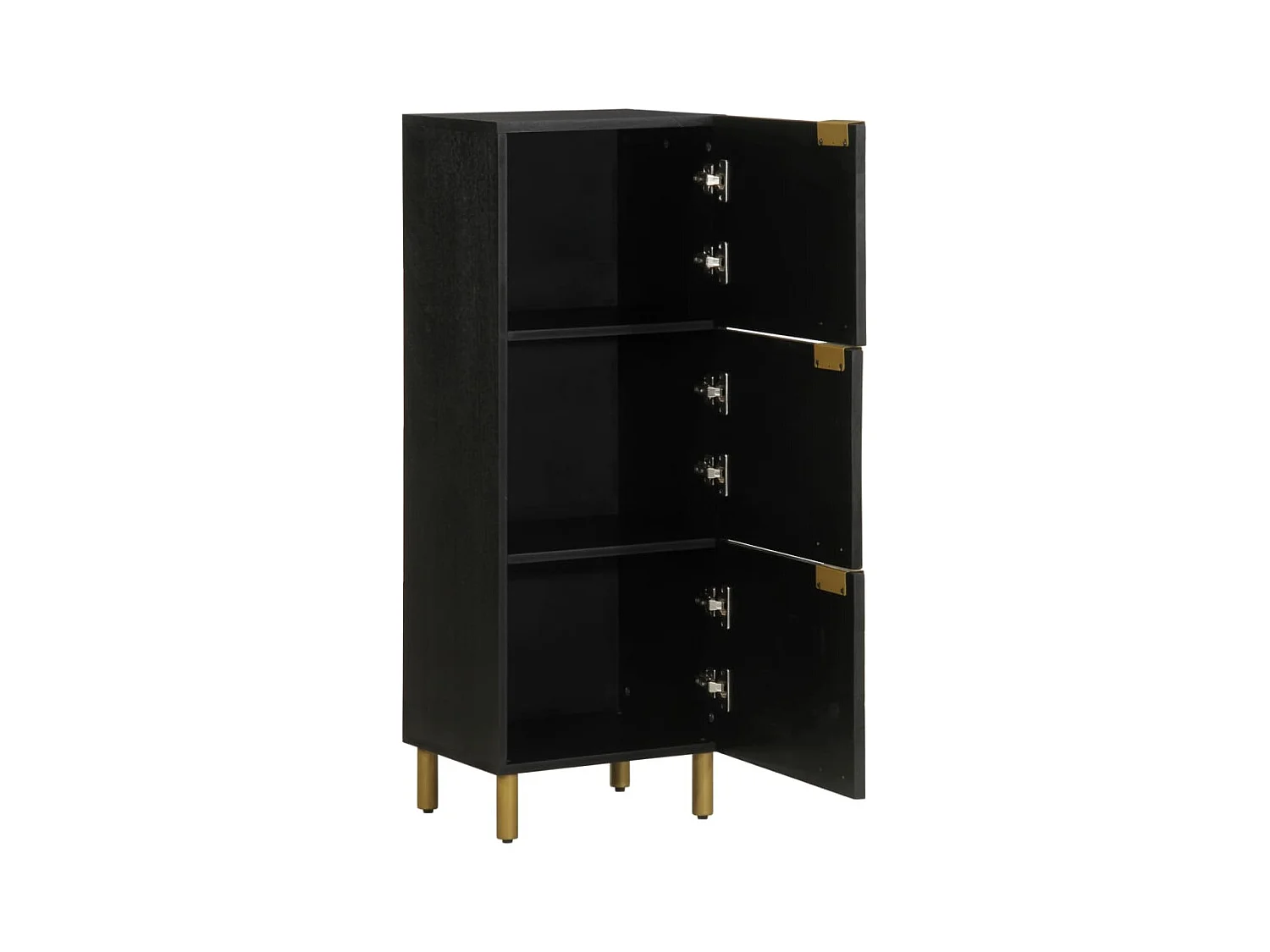 Credenza | Buffet | Armadio Nera 40x33x110 cm in Legno Multistrato