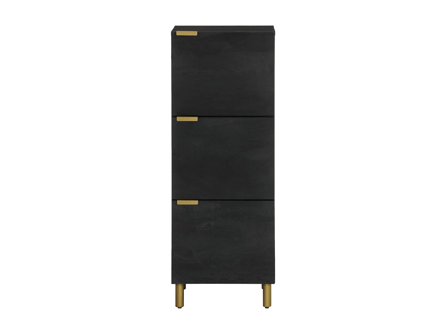 Buffet | Bahut | Meuble de rangement noir 40x33x110 cm bois d'ingénierie