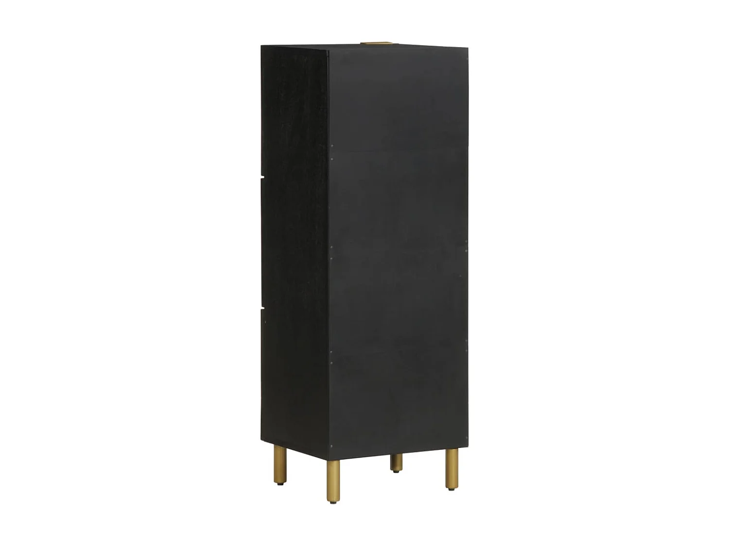 Buffet | Bahut | Meuble de rangement noir 40x33x110 cm bois d'ingénierie