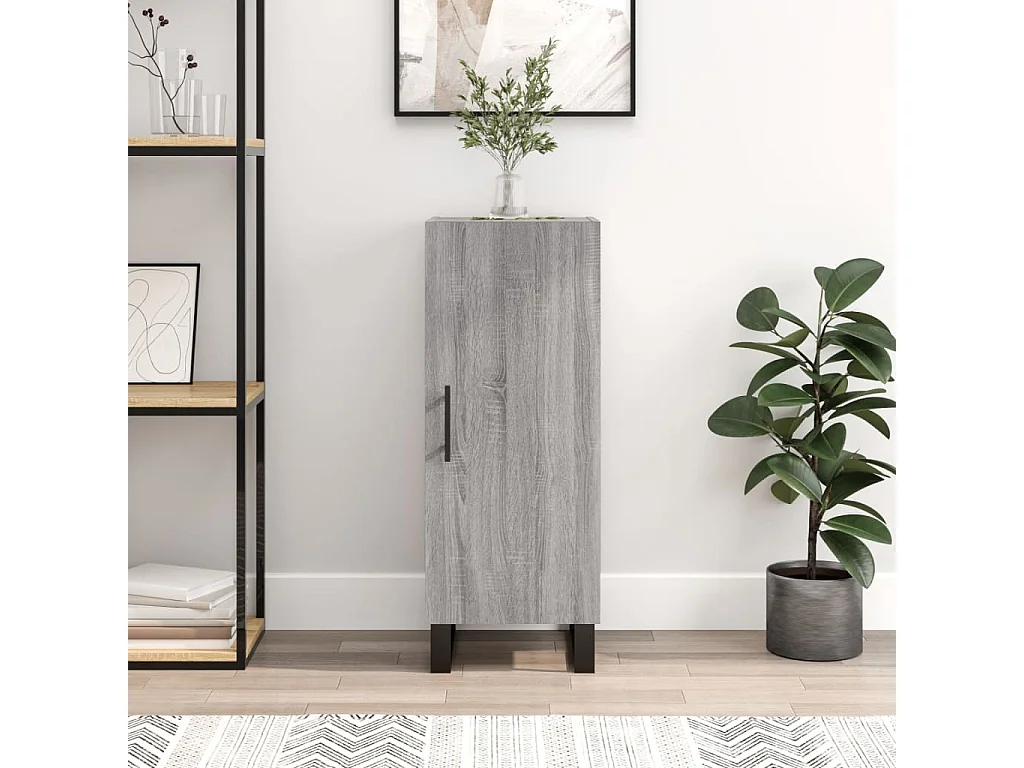 Credenza | Buffet | Armadio Grigio Sonoma 34,5x34x90 cm in Legno Multistrato