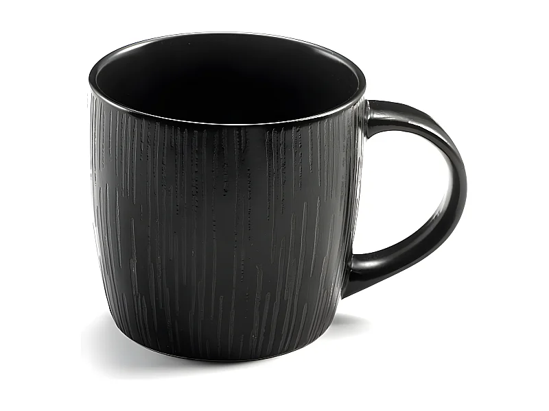 Magma Noir - Tasse café & thé 28 cl (lot de 6)