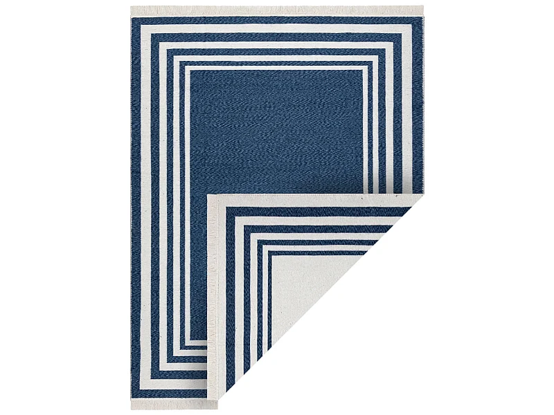 Dywan TWIN 22990 Ramka bawełna, dwustronny Ekologiczny frędzle - gra 100x200 cm