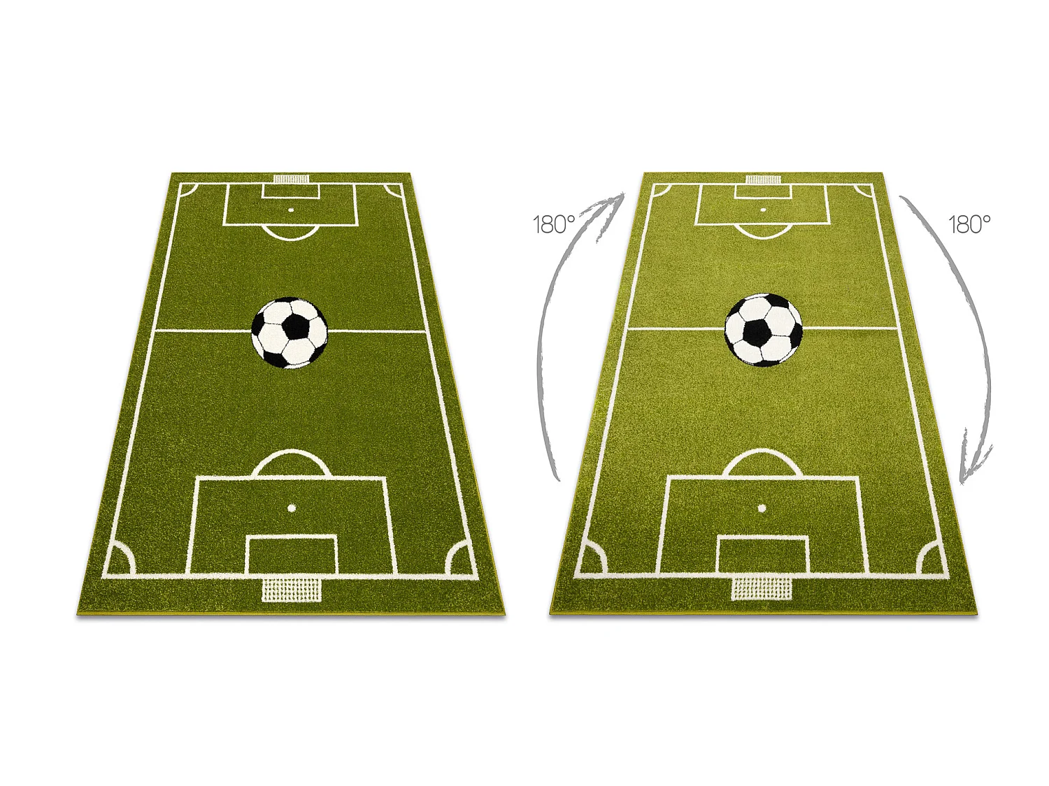 Tappeto MUNDIAL Campo da calcio, calcio - verde 120x170 cm