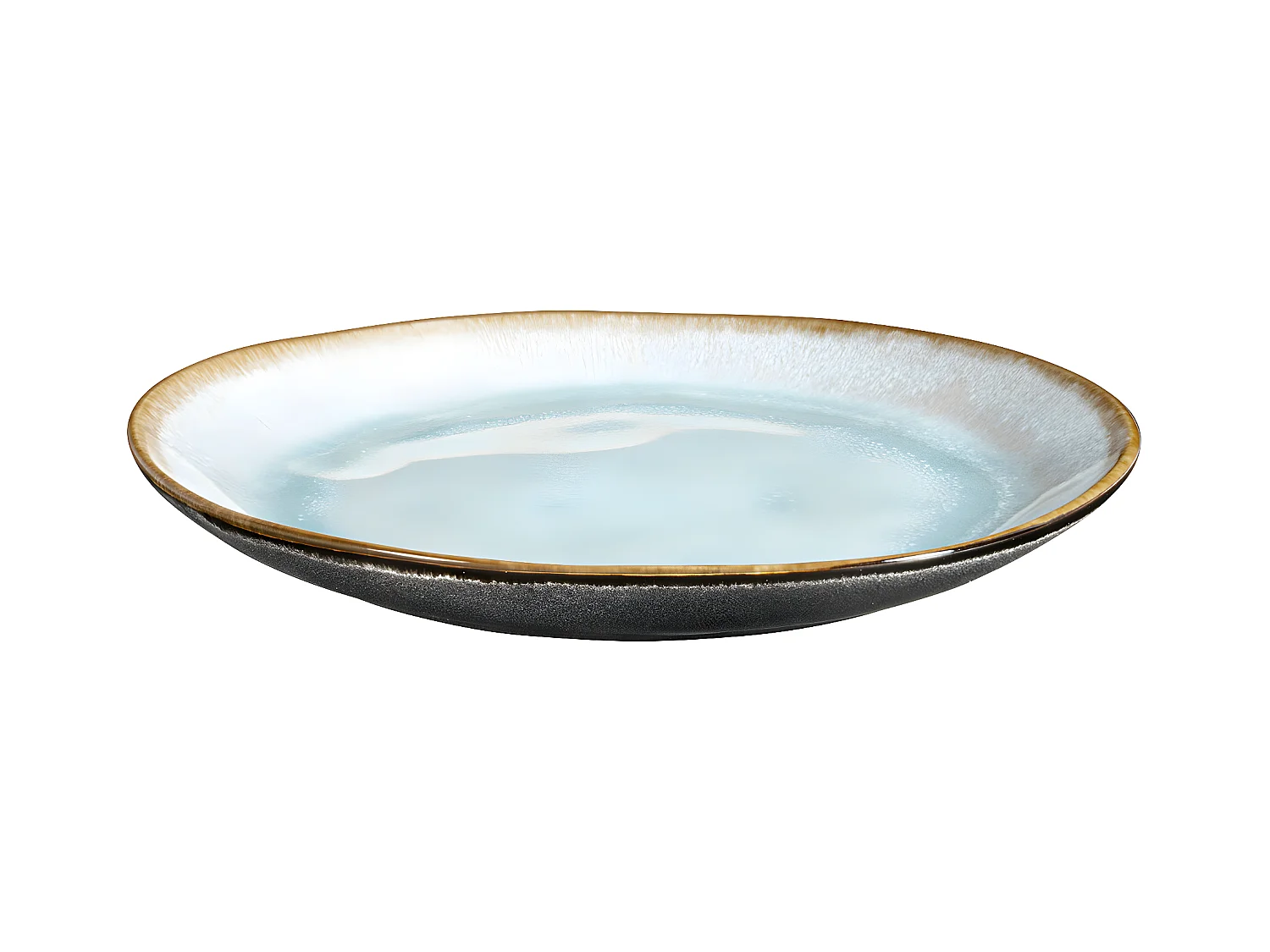 Shadow Aqua - Assiette plate 28 cm (lot de 6)