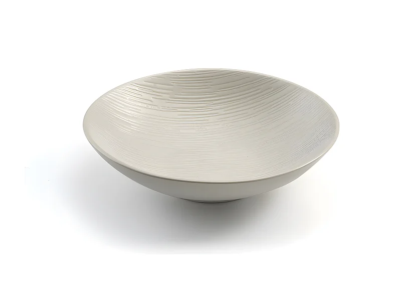 Magma Ivoire - Assiette salade et pâtes 19 cm (lot de 6)