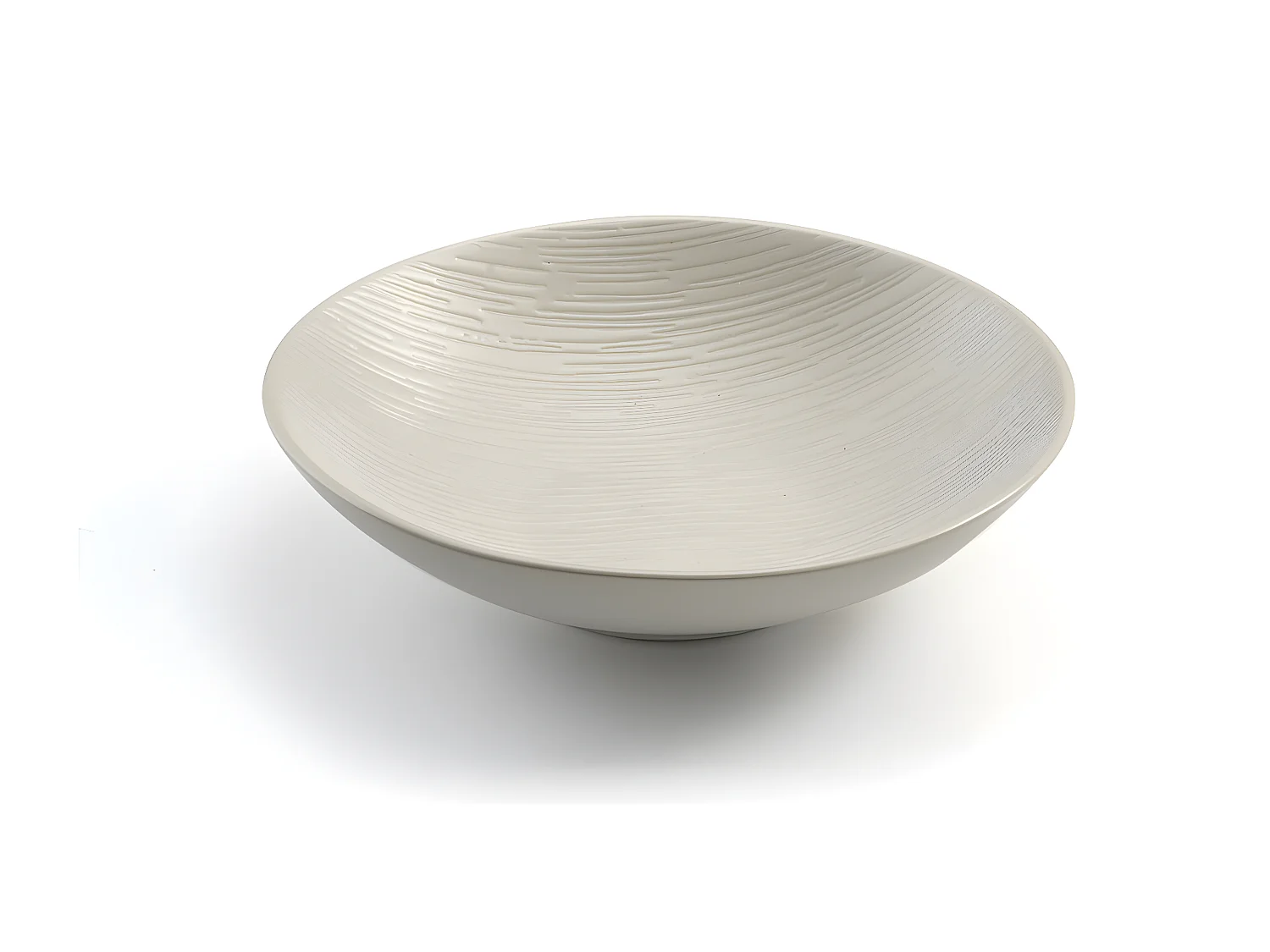 Magma Ivoire - Assiette salade et pâtes 19 cm (lot de 6)