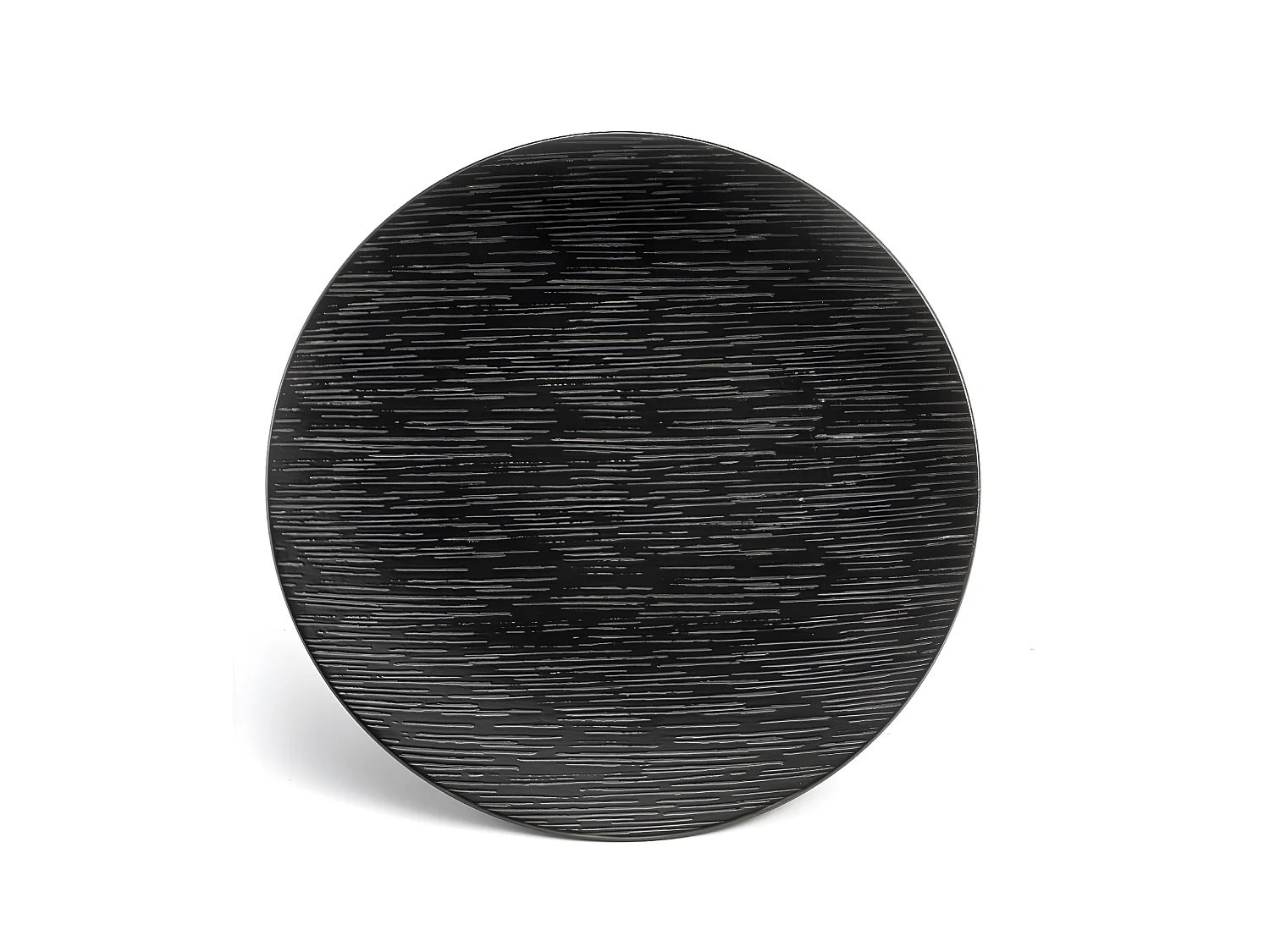 Magma Noir - Assiette plate 27 cm (lot de 6)