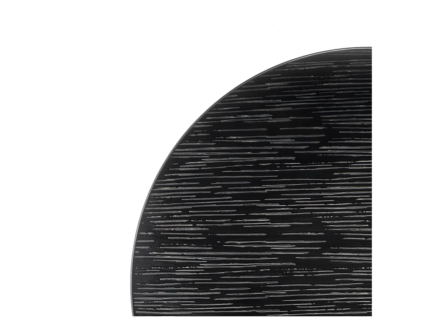 Magma Noir - Assiette plate 27 cm (lot de 6)